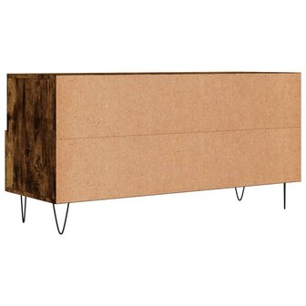 Tv-meubel 102x36x50 cm bewerkt hout gerookt eikenkleurig 8