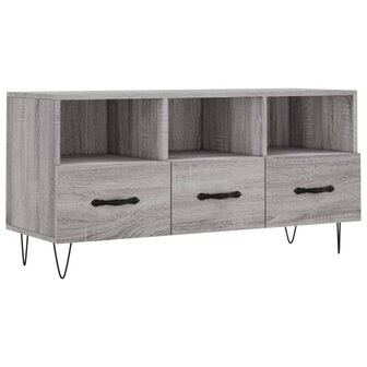 Tv-meubel 102x36x50 cm bewerkt hout grijs sonoma eikenkleurig 2