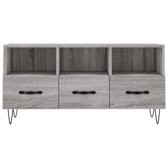 Tv-meubel 102x36x50 cm bewerkt hout grijs sonoma eikenkleurig 5