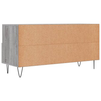 Tv-meubel 102x36x50 cm bewerkt hout grijs sonoma eikenkleurig 8