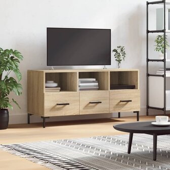 Tv-meubel 102x36x50 cm bewerkt hout sonoma eikenkleurig 1