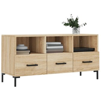 Tv-meubel 102x36x50 cm bewerkt hout sonoma eikenkleurig 3