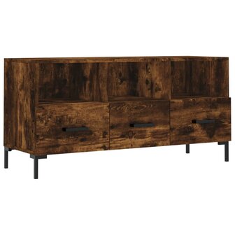 Tv-meubel 102x36x50 cm bewerkt hout gerookt eikenkleurig 2