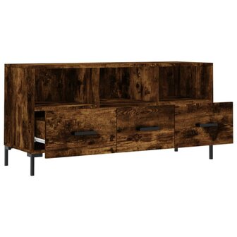 Tv-meubel 102x36x50 cm bewerkt hout gerookt eikenkleurig 6