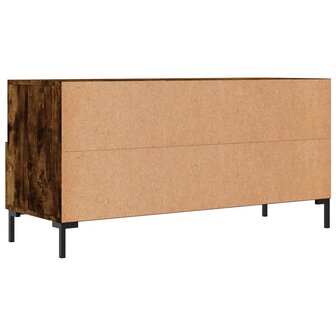 Tv-meubel 102x36x50 cm bewerkt hout gerookt eikenkleurig 8