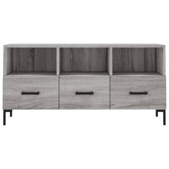 Tv-meubel 102x36x50 cm bewerkt hout grijs sonoma eikenkleurig 5