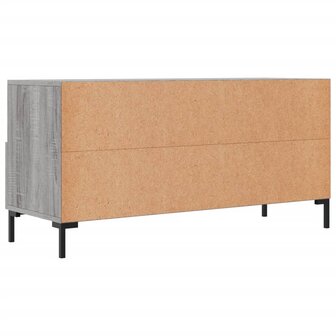 Tv-meubel 102x36x50 cm bewerkt hout grijs sonoma eikenkleurig 8