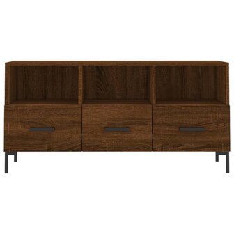 Tv-meubel 102x36x50 cm bewerkt hout bruin eikenkleur 5