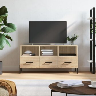 Tv-meubel 102x36x50 cm bewerkt hout sonoma eikenkleurig 1