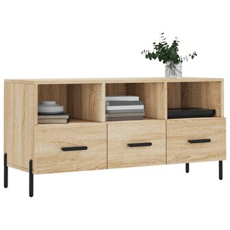 Tv-meubel 102x36x50 cm bewerkt hout sonoma eikenkleurig 3