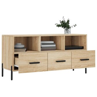 Tv-meubel 102x36x50 cm bewerkt hout sonoma eikenkleurig 4