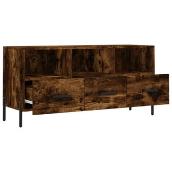 Tv-meubel 102x36x50 cm bewerkt hout gerookt eikenkleurig 6