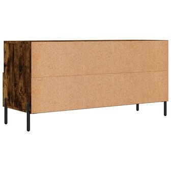 Tv-meubel 102x36x50 cm bewerkt hout gerookt eikenkleurig 8