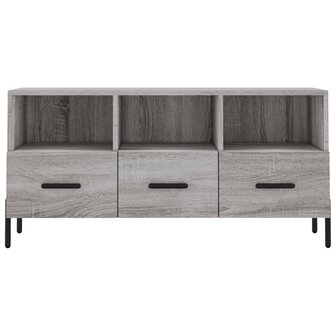 Tv-meubel 102x36x50 cm bewerkt hout grijs sonoma eikenkleurig 5