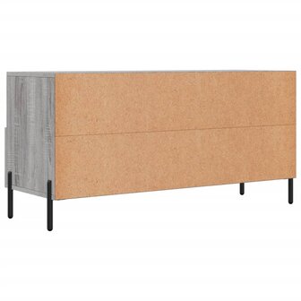 Tv-meubel 102x36x50 cm bewerkt hout grijs sonoma eikenkleurig 8