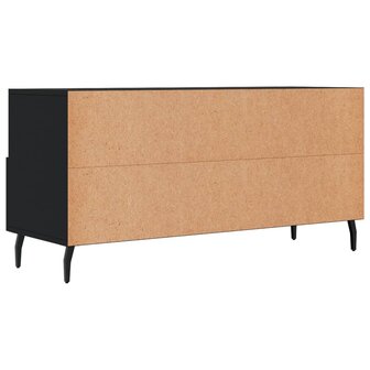 Tv-meubel 102x36x50 cm bewerkt hout zwart 8