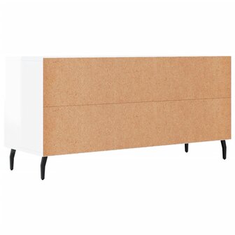 Tv-meubel 102x36x50 cm bewerkt hout hoogglans wit 8