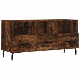 Tv-meubel 102x36x50 cm bewerkt hout gerookt eikenkleurig 2