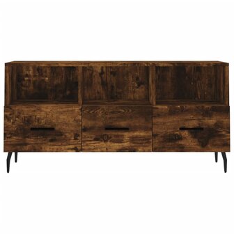 Tv-meubel 102x36x50 cm bewerkt hout gerookt eikenkleurig 5