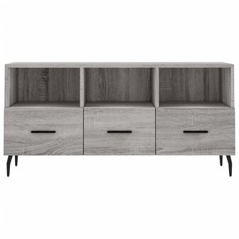 Tv-meubel 102x36x50 cm bewerkt hout grijs sonoma eikenkleurig 5