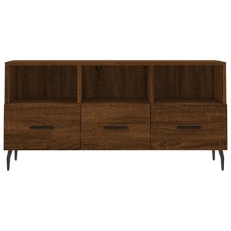 Tv-meubel 102x36x50 cm bewerkt hout bruin eikenkleur 5