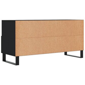 Tv-meubel 102x36x50 cm bewerkt hout zwart 8