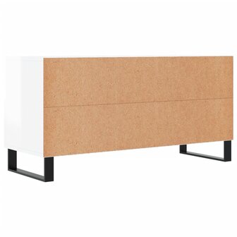 Tv-meubel 102x36x50 cm bewerkt hout hoogglans wit 8