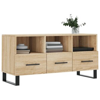 Tv-meubel 102x36x50 cm bewerkt hout sonoma eikenkleurig 3