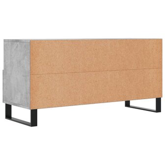 Tv-meubel 102x36x50 cm bewerkt hout betongrijs 8