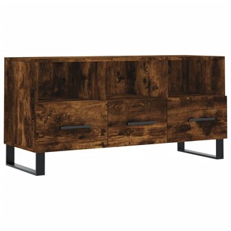 Tv-meubel 102x36x50 cm bewerkt hout gerookt eikenkleurig 2