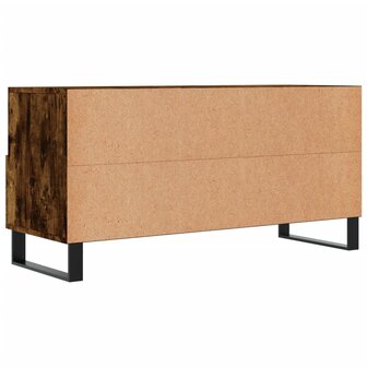 Tv-meubel 102x36x50 cm bewerkt hout gerookt eikenkleurig 8