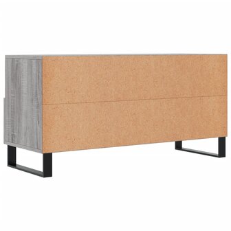 Tv-meubel 102x36x50 cm bewerkt hout grijs sonoma eikenkleurig 8