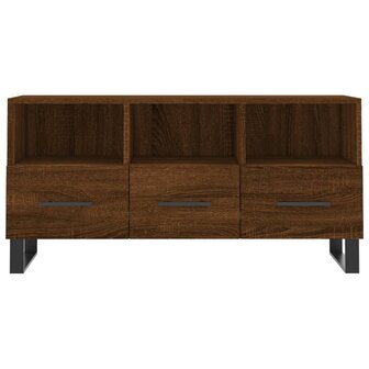 Tv-meubel 102x36x50 cm bewerkt hout bruin eikenkleur 5