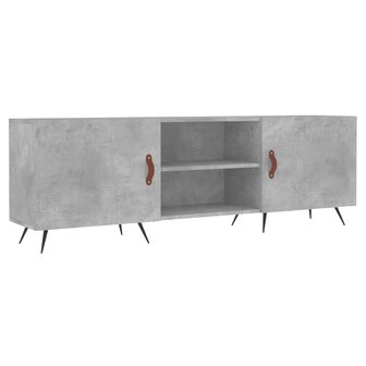 Tv-meubel 150x30x50 cm bewerkt hout betongrijs 2