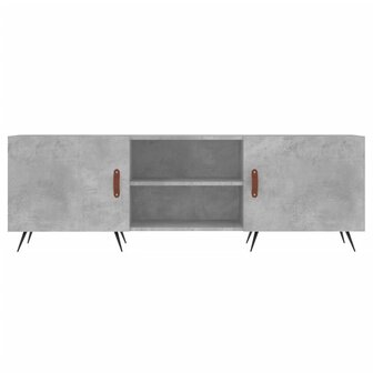 Tv-meubel 150x30x50 cm bewerkt hout betongrijs 5