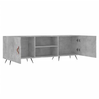 Tv-meubel 150x30x50 cm bewerkt hout betongrijs 6