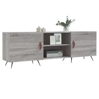 Tv-meubel 150x30x50 cm bewerkt hout grijs sonoma eikenkleurig 3