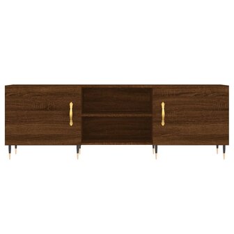 Tv-meubel 150x30x50 cm bewerkt hout bruin eikenkleur 5