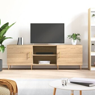 Tv-meubel 150x30x50 cm bewerkt hout sonoma eikenkleurig 1