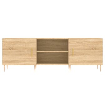 Tv-meubel 150x30x50 cm bewerkt hout sonoma eikenkleurig 5