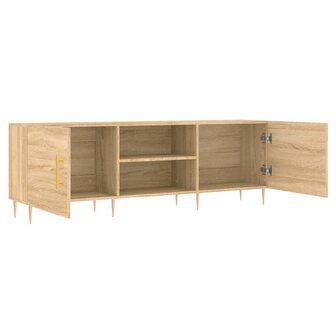 Tv-meubel 150x30x50 cm bewerkt hout sonoma eikenkleurig 6