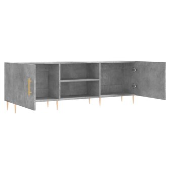 Tv-meubel 150x30x50 cm bewerkt hout betongrijs 6