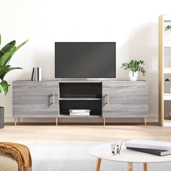 Tv-meubel 150x30x50 cm bewerkt hout grijs sonoma eikenkleurig 1