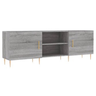 Tv-meubel 150x30x50 cm bewerkt hout grijs sonoma eikenkleurig 2