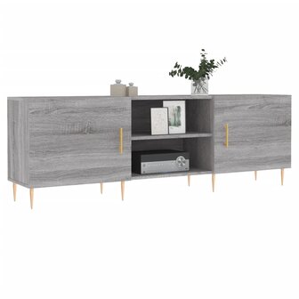 Tv-meubel 150x30x50 cm bewerkt hout grijs sonoma eikenkleurig 3