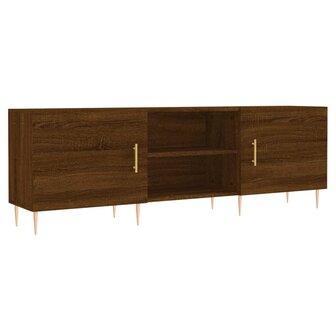 Tv-meubel 150x30x50 cm bewerkt hout bruin eikenkleur 2