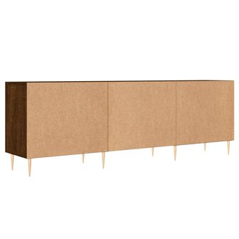 Tv-meubel 150x30x50 cm bewerkt hout bruin eikenkleur 8