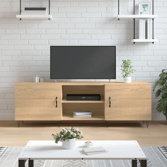 Tv-meubel 150x30x50 cm bewerkt hout sonoma eikenkleurig 1