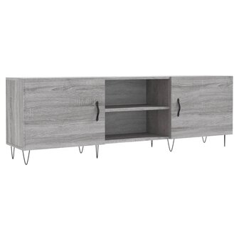 Tv-meubel 150x30x50 cm bewerkt hout grijs sonoma eikenkleurig 2