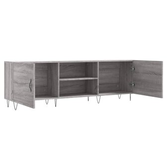 Tv-meubel 150x30x50 cm bewerkt hout grijs sonoma eikenkleurig 6